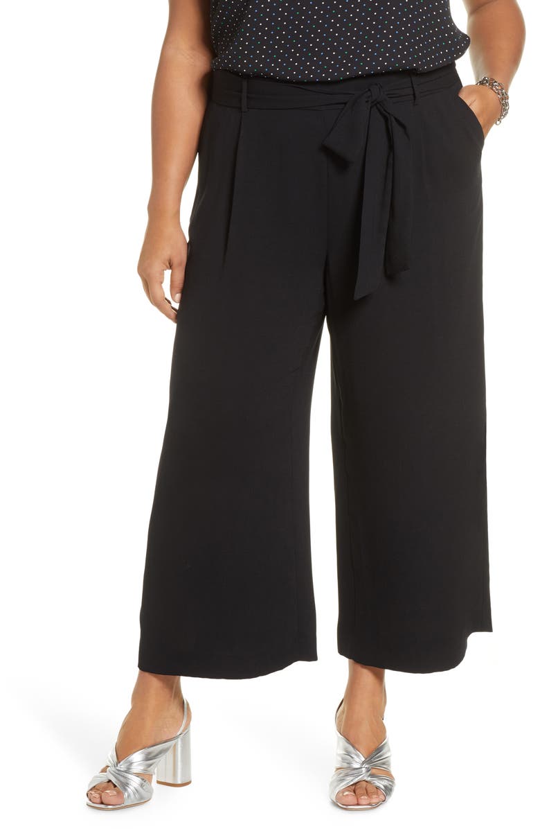 Halogen<sup>®</sup> Halogen? Belted Crop Wide Leg Pants, Main, color,