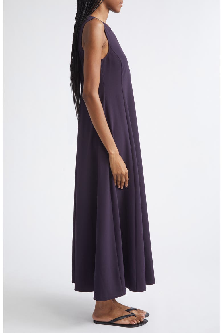 Sleeveless Cady Maxi Dress, Alternate, color, BLACKBERRY