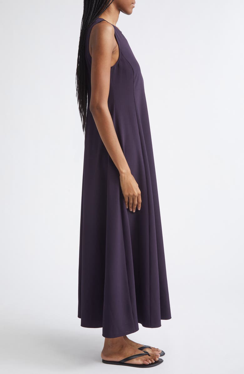 Emporio Armani Sleeveless Cady Maxi Dress, Alternate, color, Blackberry
