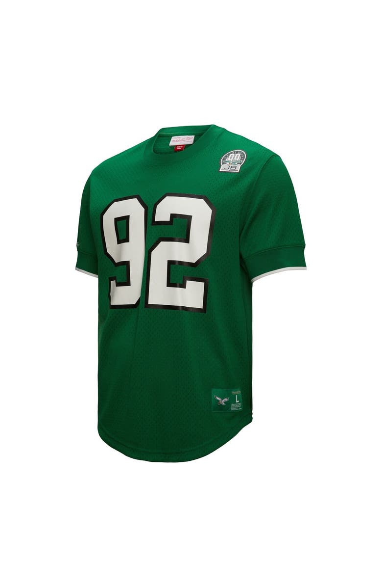 Mitchell & Ness Men's Mitchell & Ness Reggie White Kelly Green Philadelphia Eagles Retired Player Name & Number Mesh Top, Alternate, color, Kelly Green