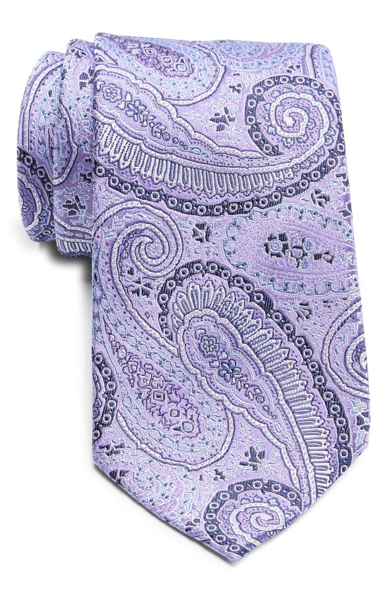 Duchamp Paisley Silk Tie, Main, color,