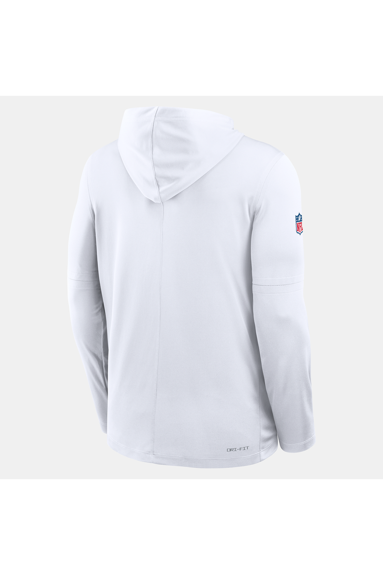 Men's Nike White Cleveland Browns Sideline Alternate Lightweight Long Sleeve Hooded Dri-FIT T-Shirt, Alternate, color, White