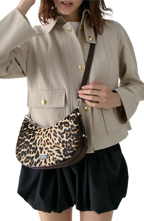 Kate Spade New York Liv Downtown Genuine Calf Hair Shoulder Bag In Animal Print