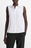 Vince Boxy Sleeveless Button-Up Shirt
