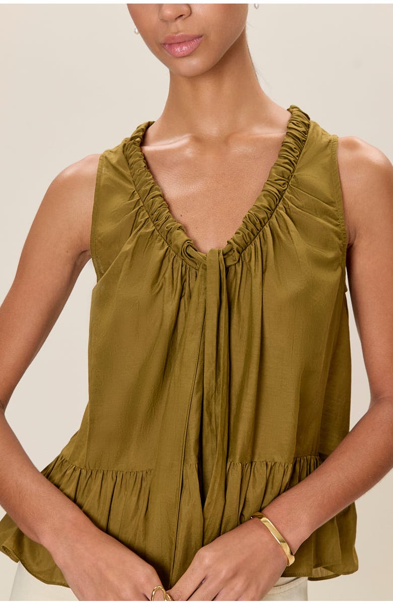 Rebecca Taylor Lilou Tank, Alternate, color, Leaf Green