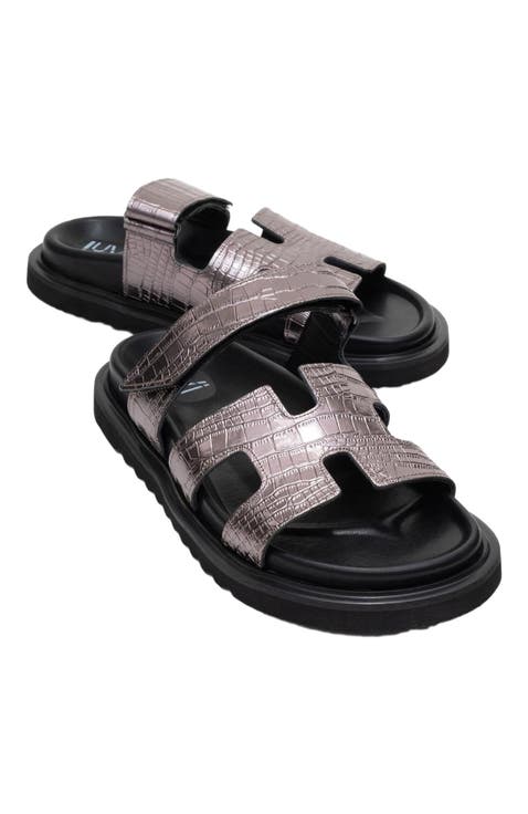 Loana Leather Slide Sandal