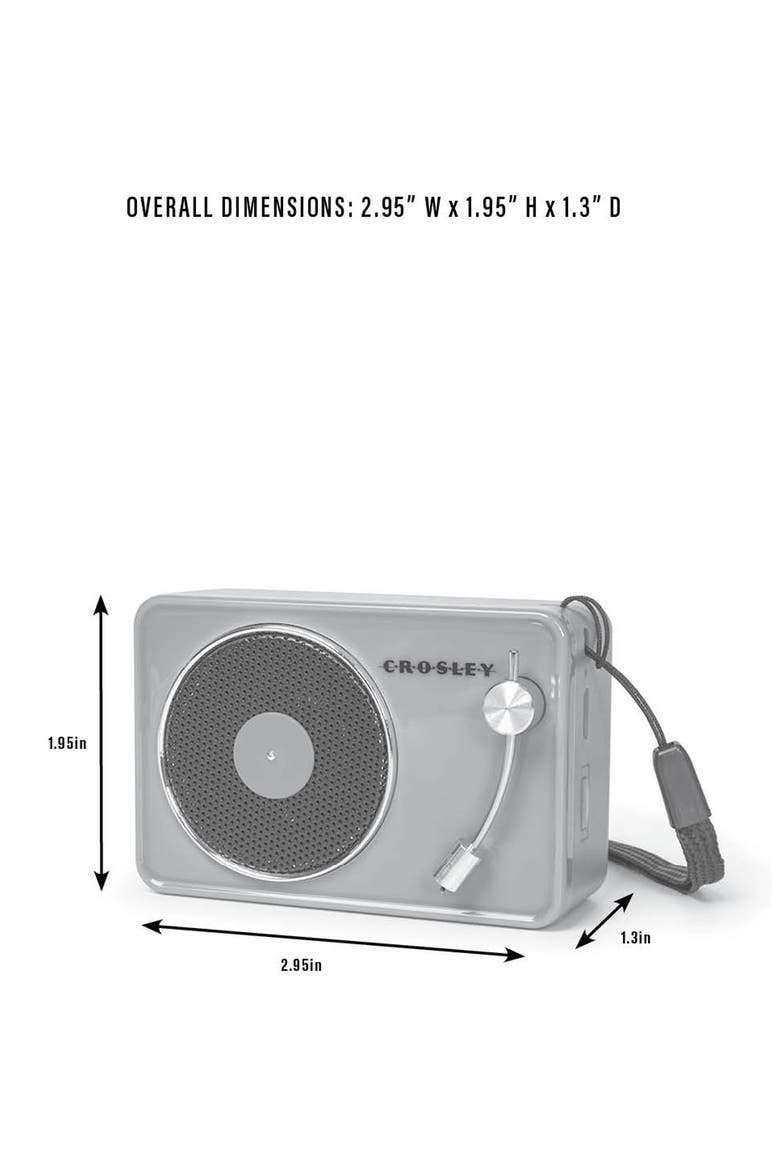 Mini Record Player Portable Bluetooth® Speaker, Alternate, color, PINK