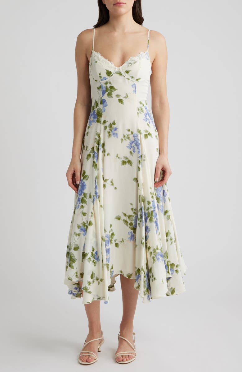Reformation Laia Floral Dress, Main, color, Hope