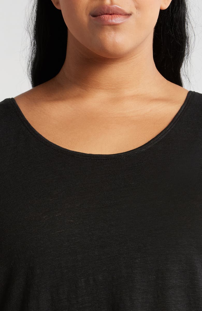 Eileen Fisher Scoop Neck Organic Linen Tank, Alternate, color, 