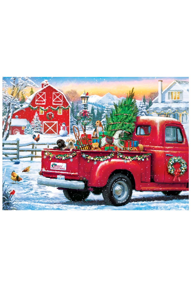 Winter's Arrival 500pc Glitter Puzzle, Alternate, color, Multicolor