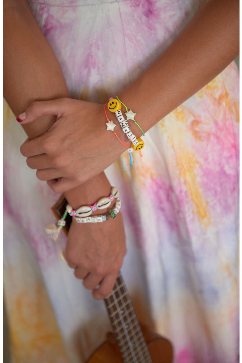 Salutations Bracelet, Alternate, color, Silver Rainbow