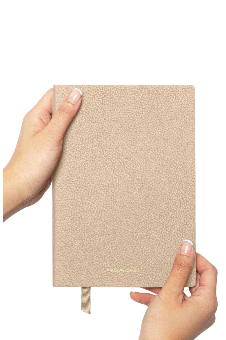 Leather Notebook, Alternate, color, Saharan Nude