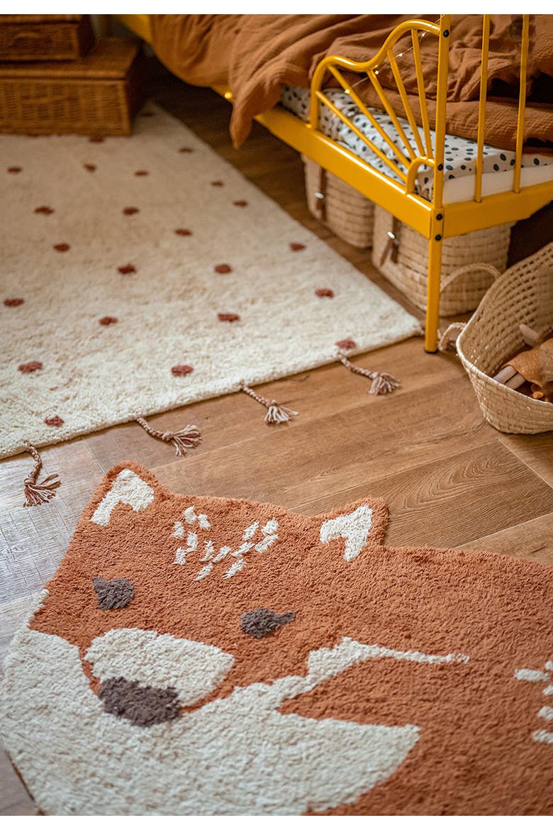 Little Wolf Rug, Alternate, color, BROWN