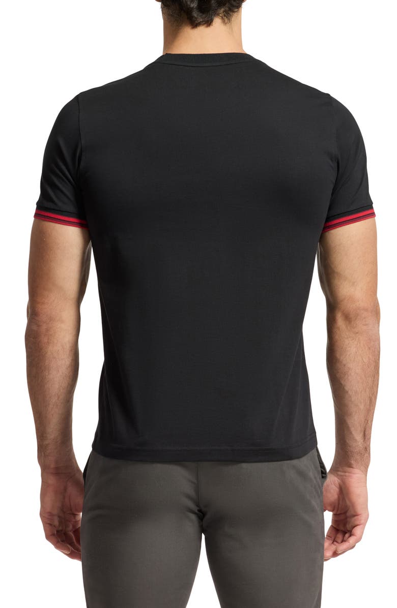 Psycho Bunny Pierce Logo Appliqué Pima Cotton T-Shirt, Alternate, color, 