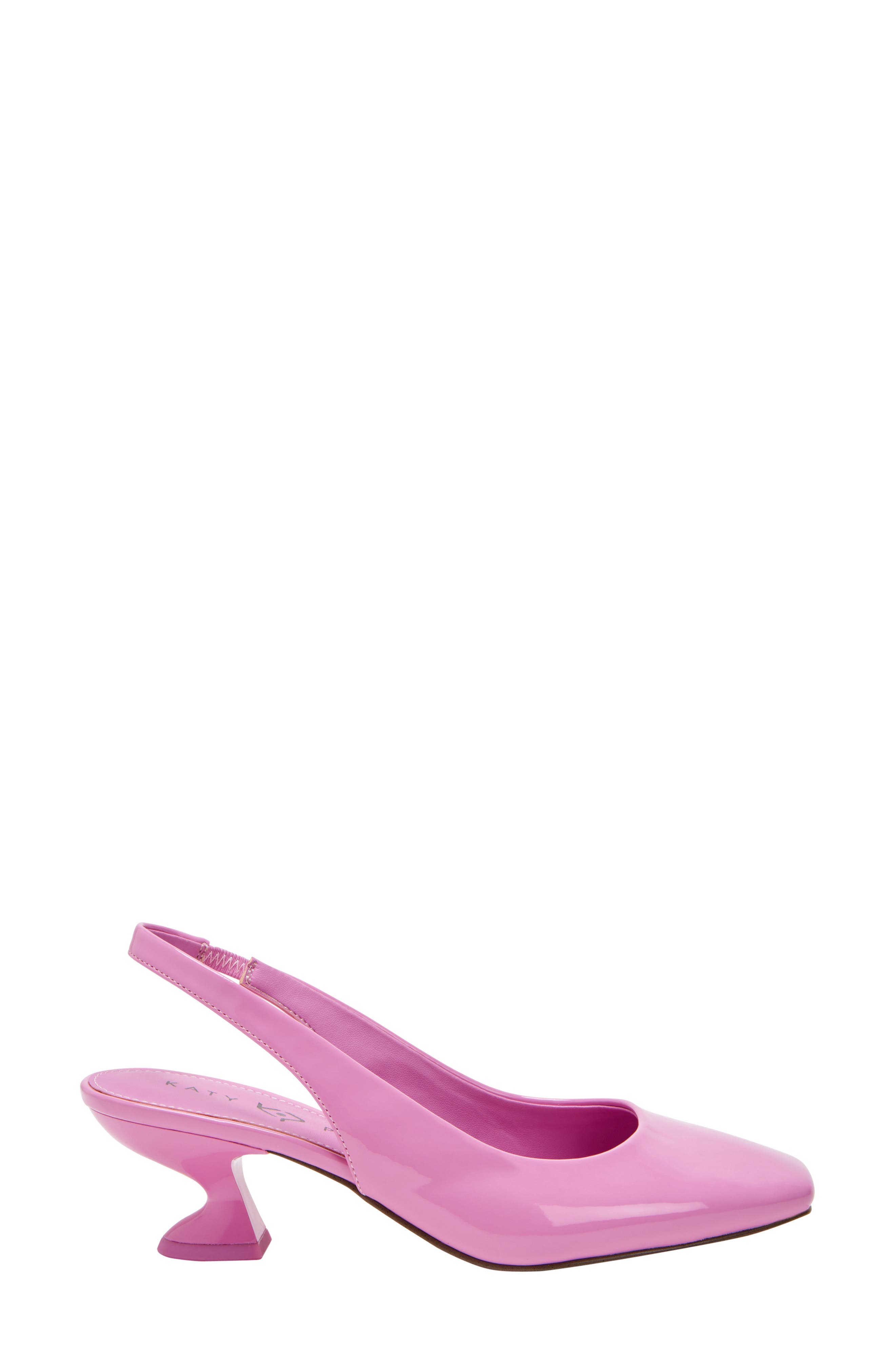 The Laterr Square Toe Kitten Heel Pump, Alternate, color, HOT PINK