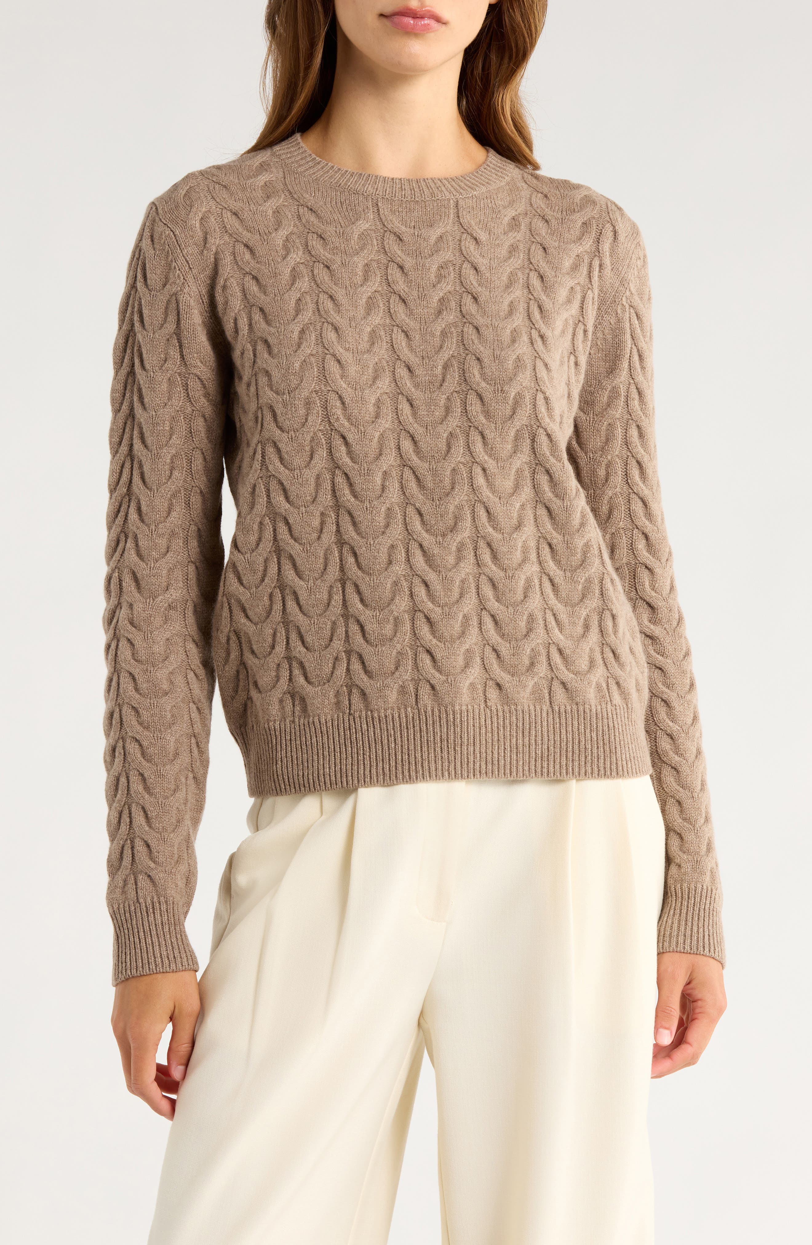 Aramis Cashmere Cable Knit Sweater