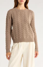 Max Mara Aramis Cashmere Cable Knit Sweater