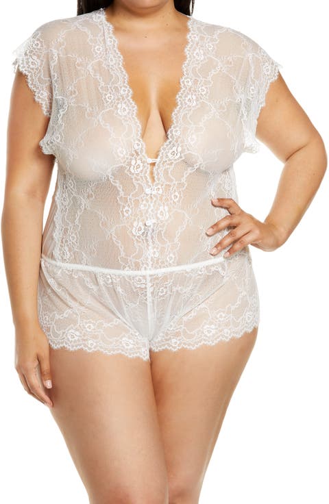 Lace Romper (Plus Size)