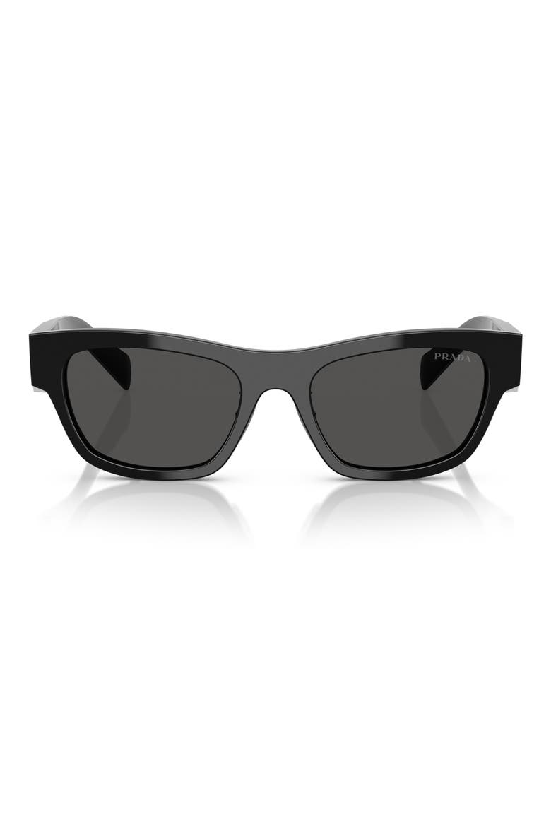 53mm Butterfly Sunglasses, Main, color, 16K08Z53 BLACK