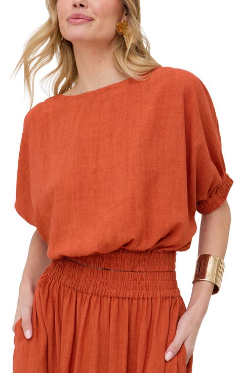 Poppy Boat Neck Top
