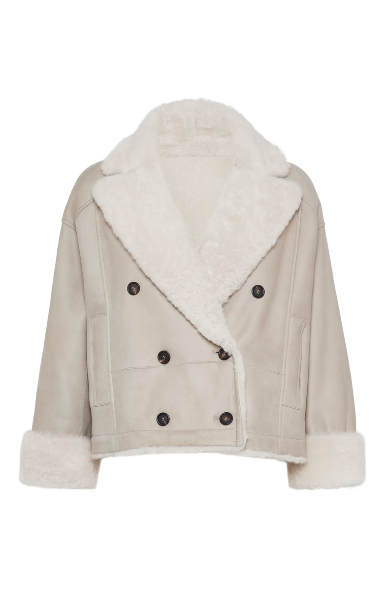 Brunello Cucinelli Shearling reversible outerwear, Main, color, 
