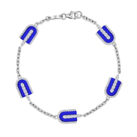 U Chain Diamond Bracelet