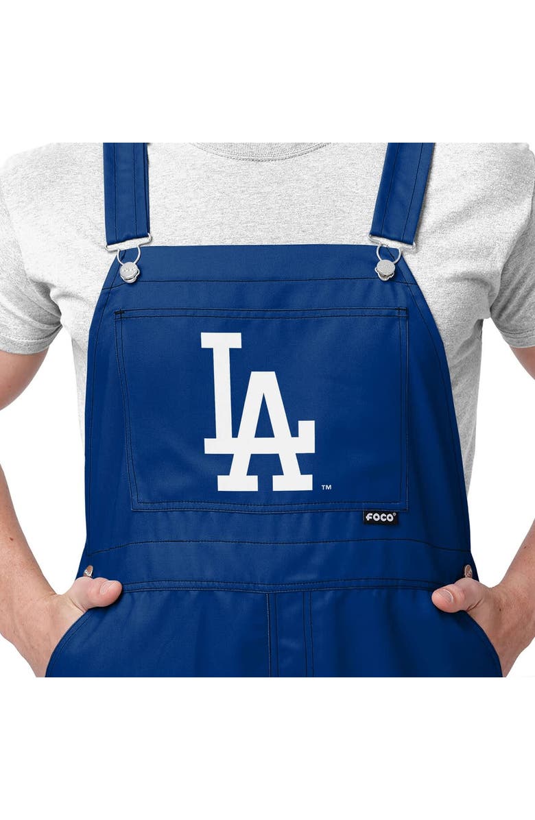 FOCO Men's FOCO Royal Los Angeles Dodgers Big Logo Overalls, Alternate, color, Royal
