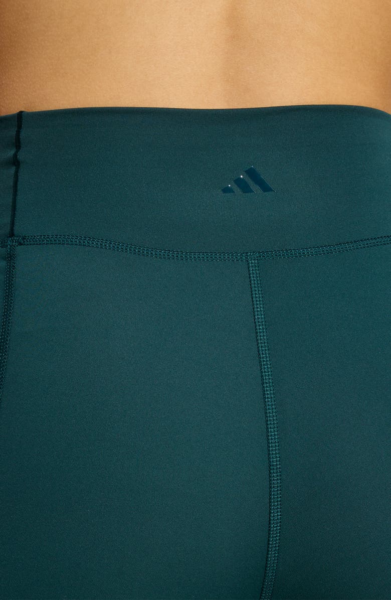 adidas AEROREADY All Me Essentials Leggings, Alternate, color, Aurora Ivy/ Aurora Ivy