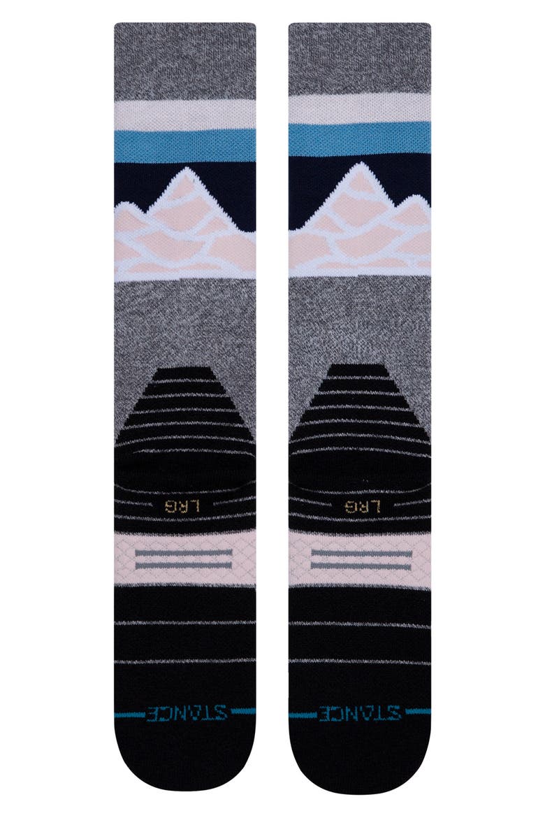 Spillway Crew Socks, Alternate, color, GREY