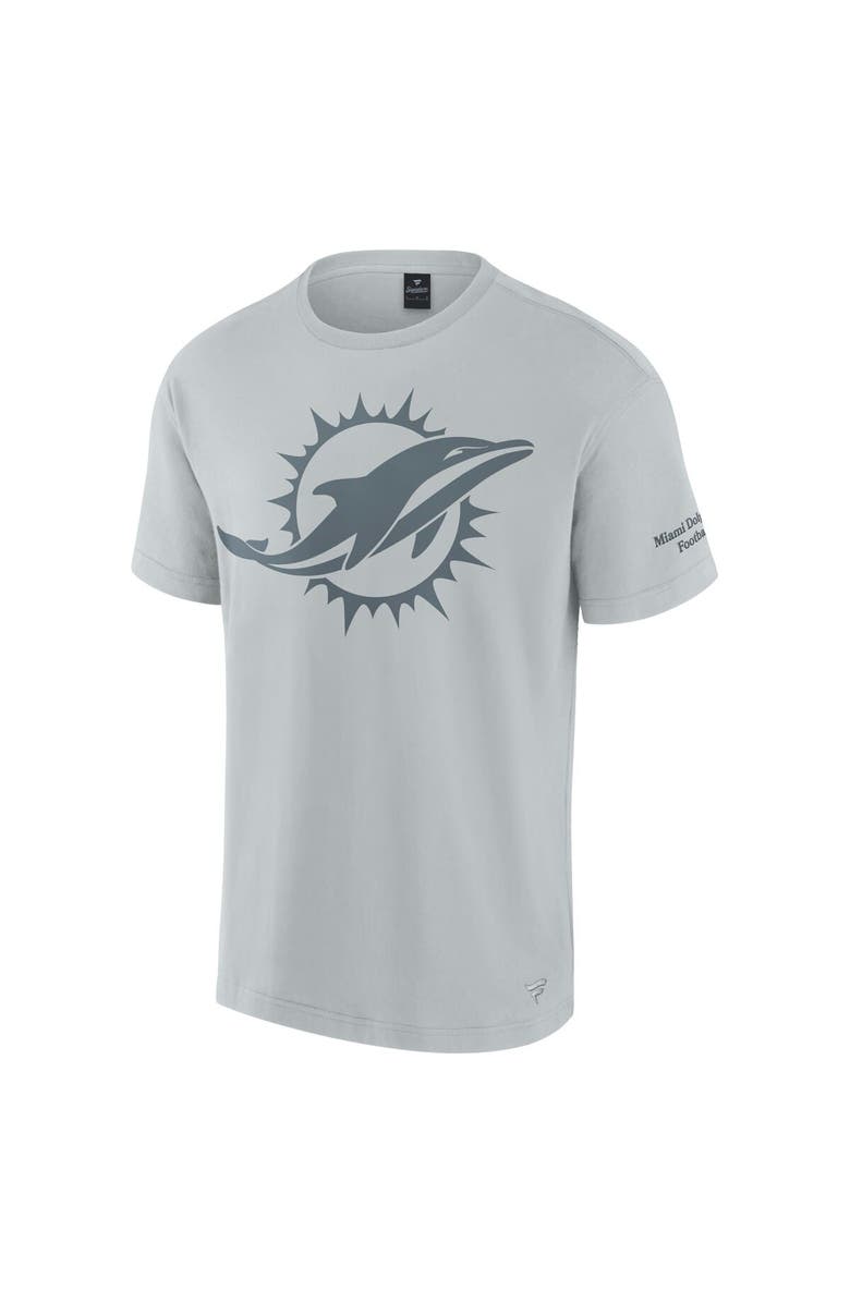 FANATICS Unisex Fanatics  Gray Miami Dolphins Elements Iconic T-Shirt, Alternate, color, Gray