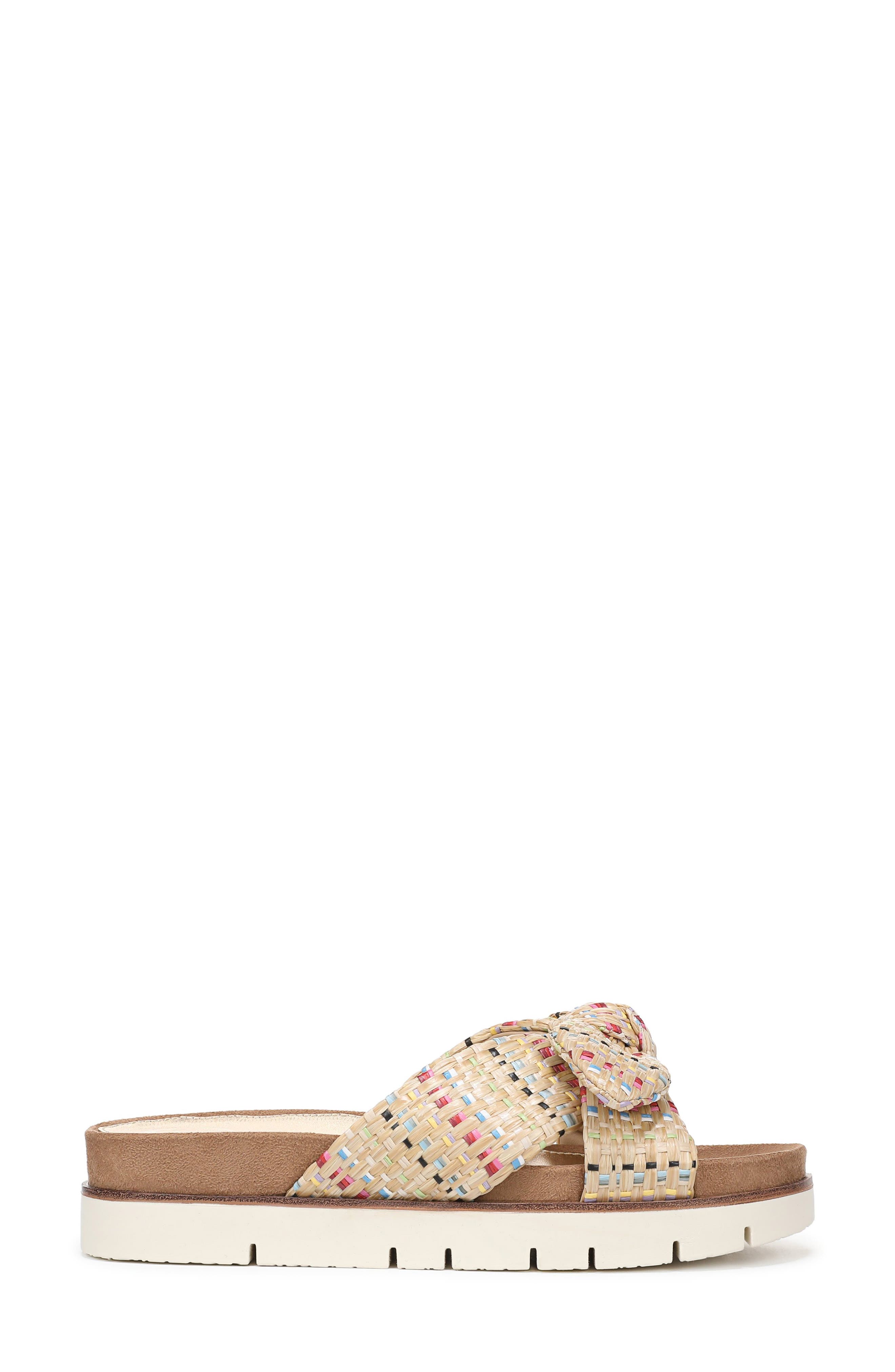 Astrid Knot Slide Sandal, Alternate, color, MULTI
