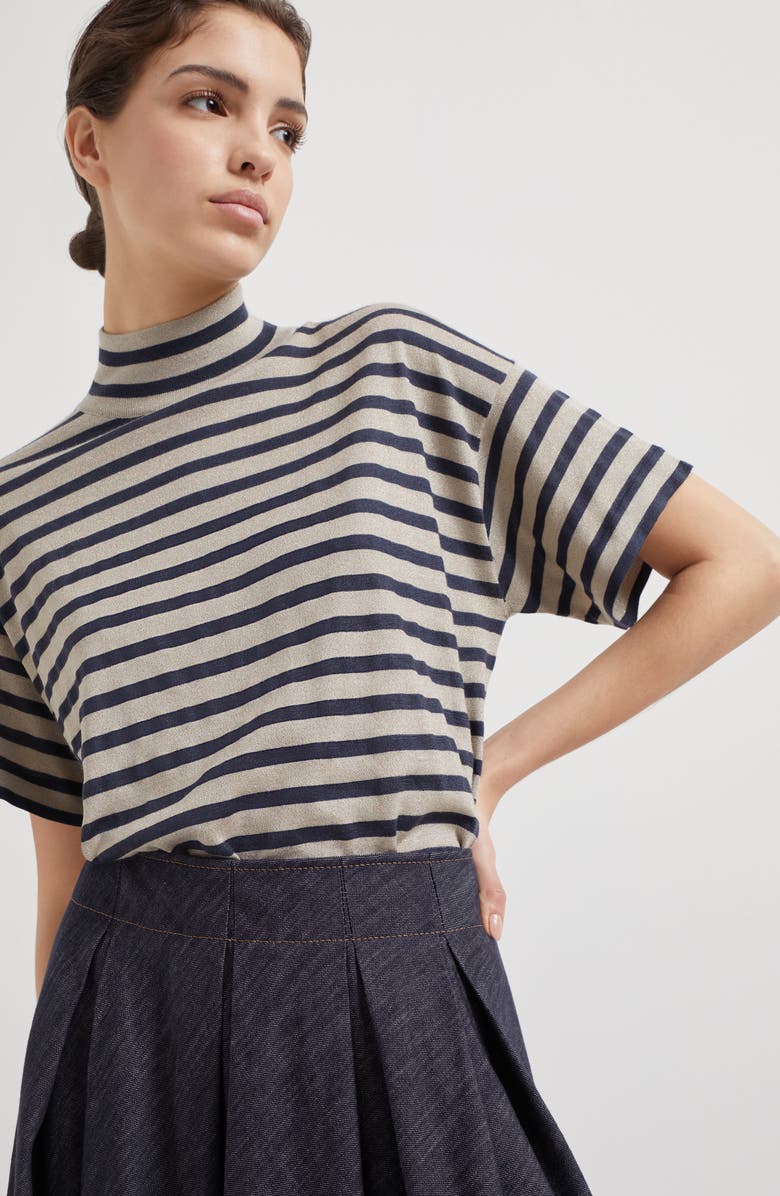 Brunello Cucinelli Pleated Circle skirt, Alternate, color, 