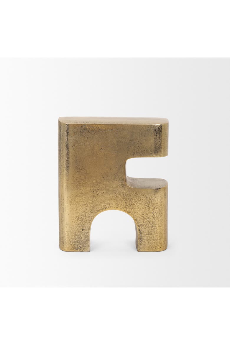 Renni Small Decorative Sculpture, Alternate, color, Metallic Gold
