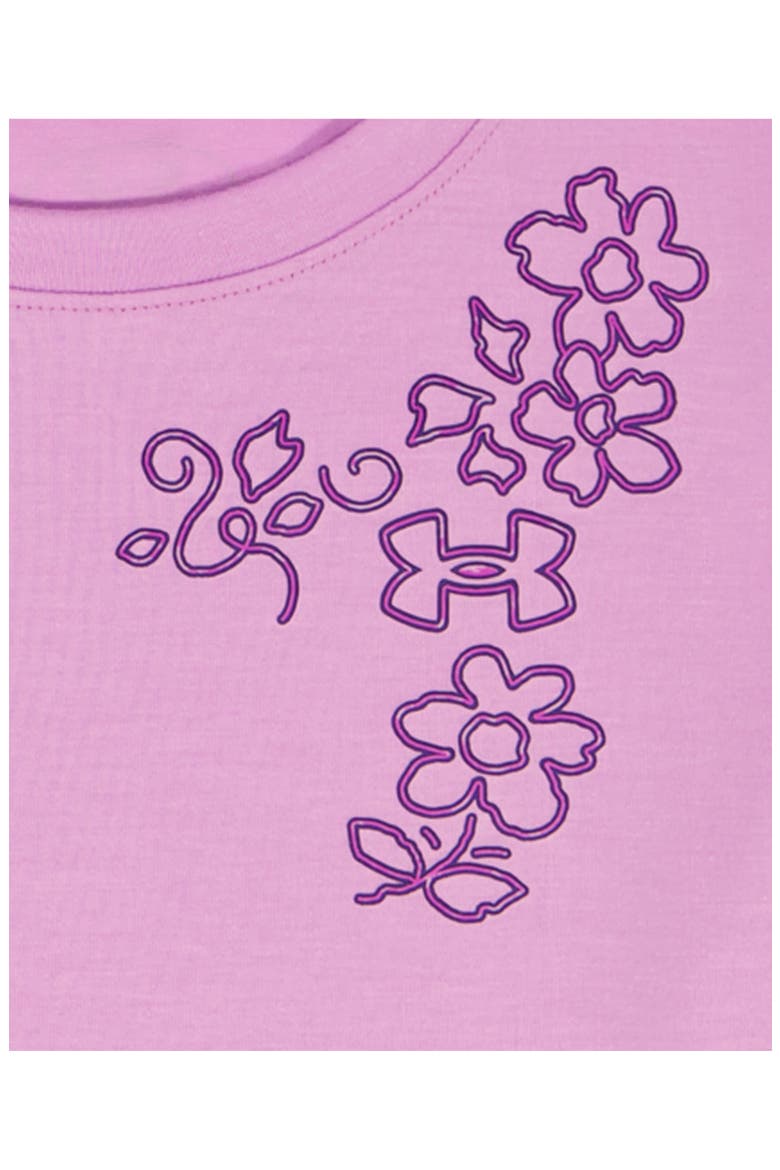 Kids' Graphic Tee & Printed Woven Shorts Set, Alternate, color, PINK DAWN