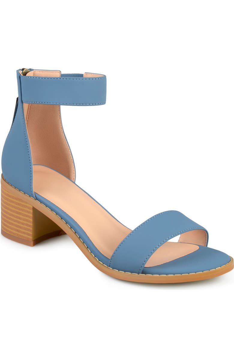 Journee Collection Percy Open Toe Heeled Sandal, Main, color, Blue