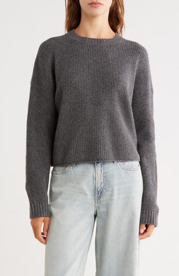 Abound Cozy Crew Pullover Sweater In Gray