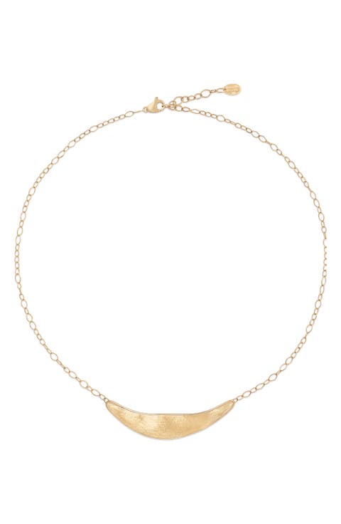 Lunaria 18K Yellow Gold Half Collar Necklace