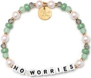 Little Words Project No Worries Beaded Stretch Bracelet