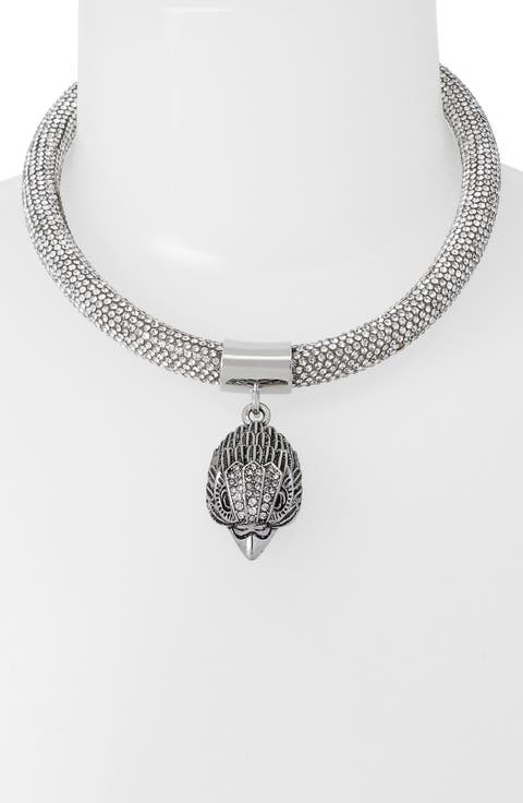 Pavé Collar Pendant Necklace