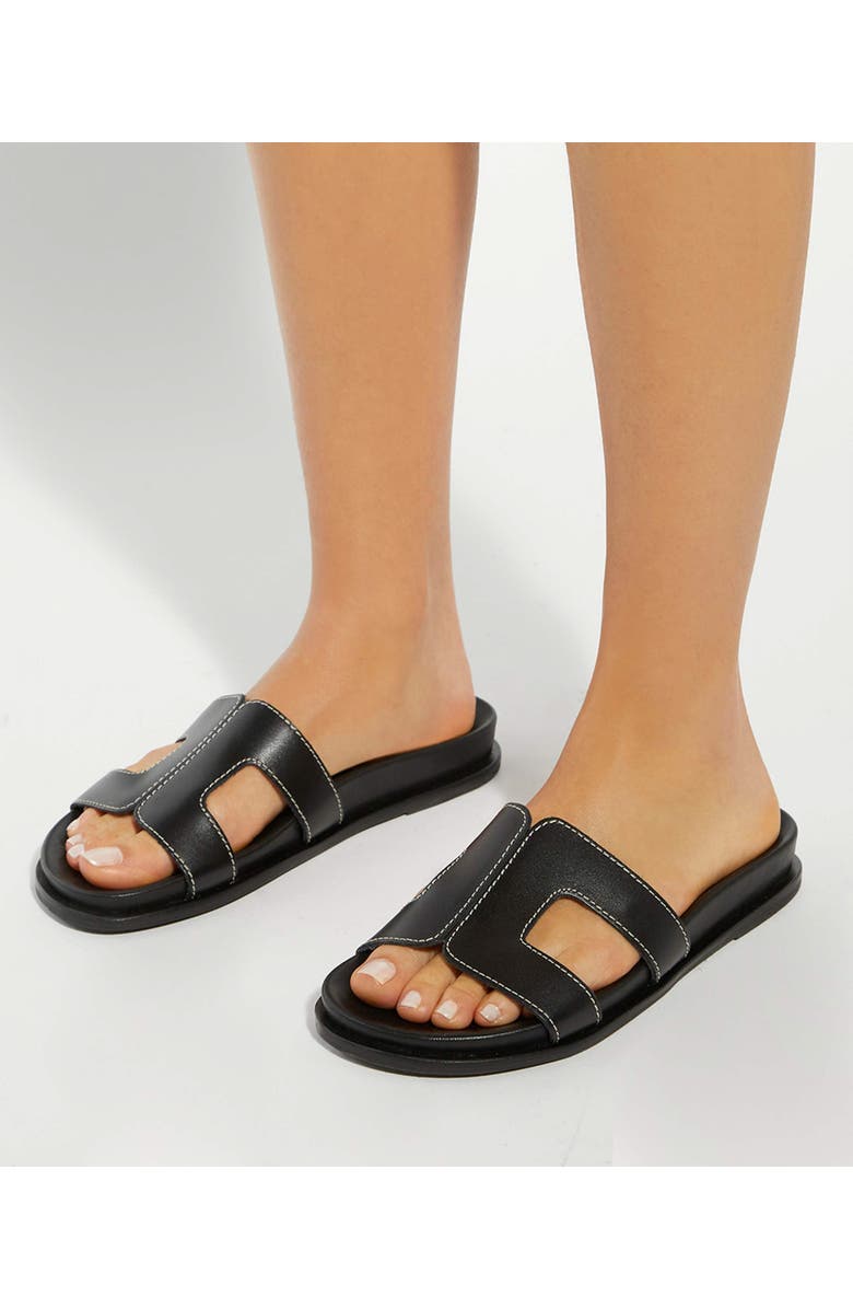 Dune London Loupa Sandal, Alternate, color, Black