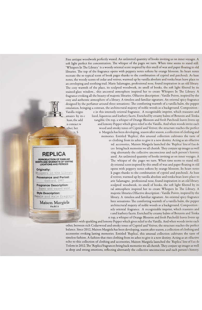 Maison Margiela Replica Whispers in the Library Eau de Toilette, Alternate, color,