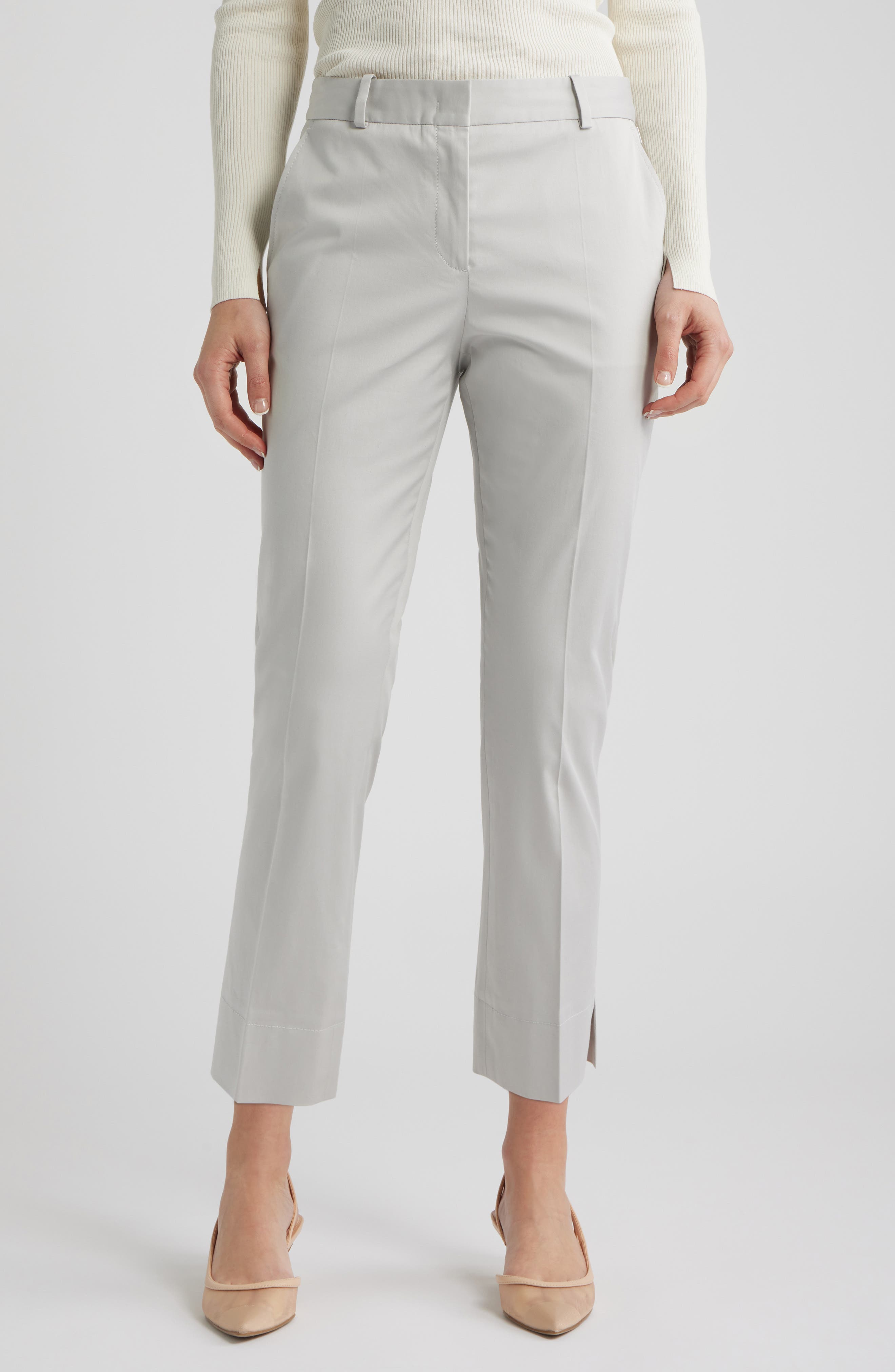 Tapria Crop Straight Leg Pants