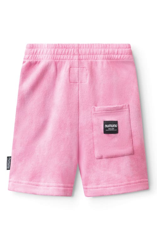 Nununu Kids' Tie Dye Cotton Sweat Shorts In Pink