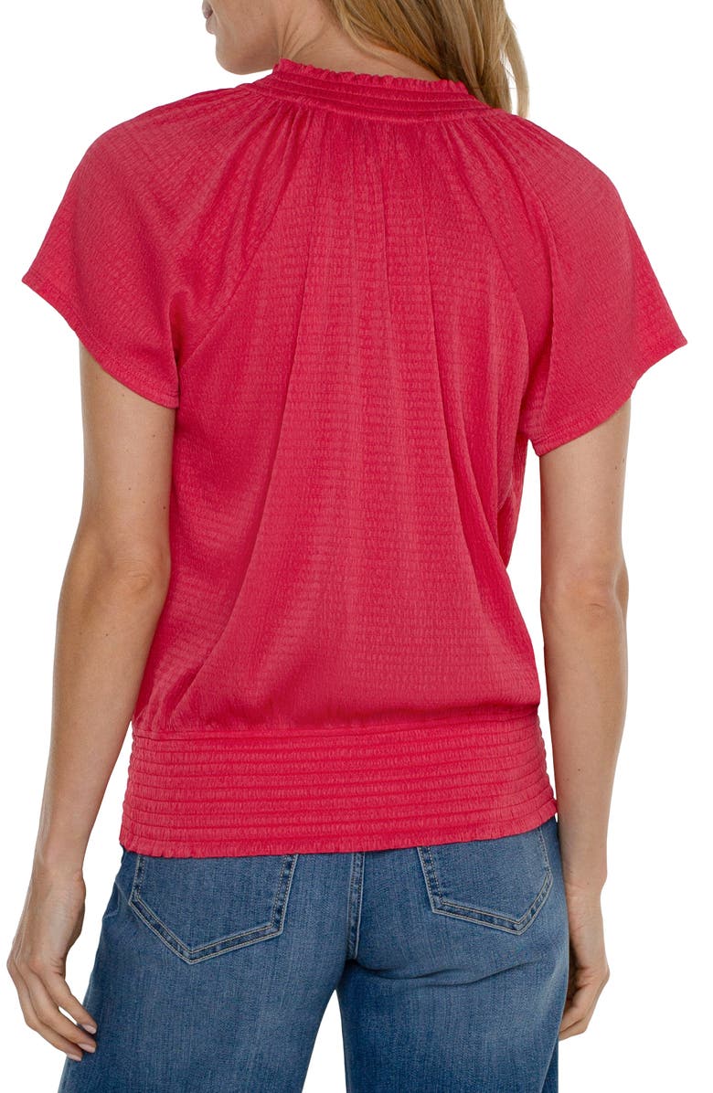 Liverpool Los Angeles Split Neck Top | Nordstrom