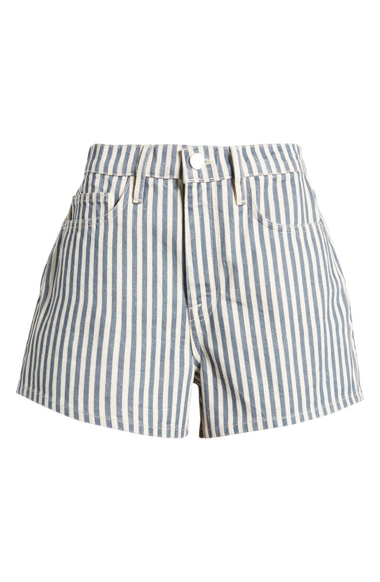 FRAME The Vintage Stripe Denim Shorts, Alternate, color, 