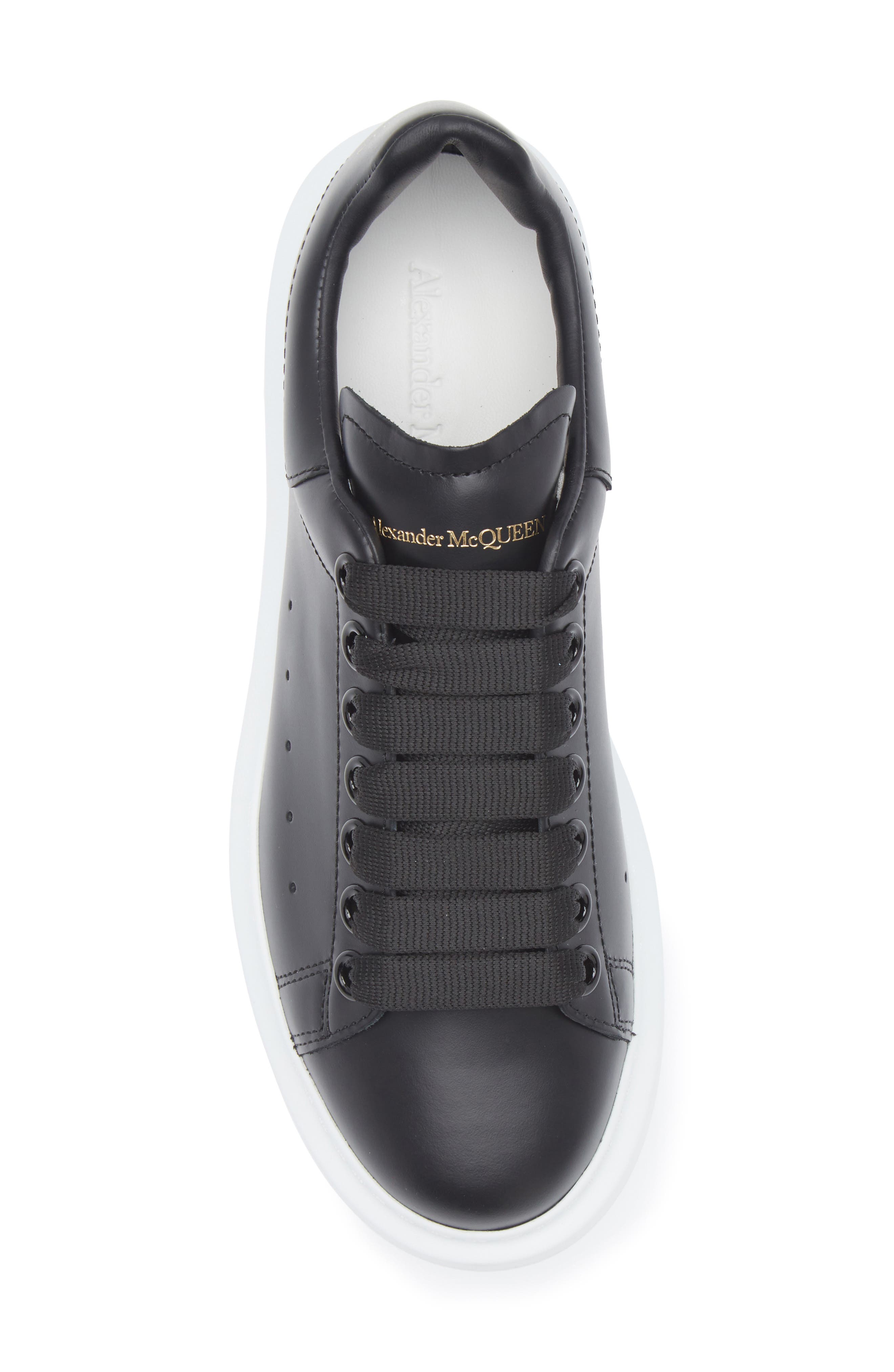 McQueen Oversize Sneaker, Alternate, color, Black