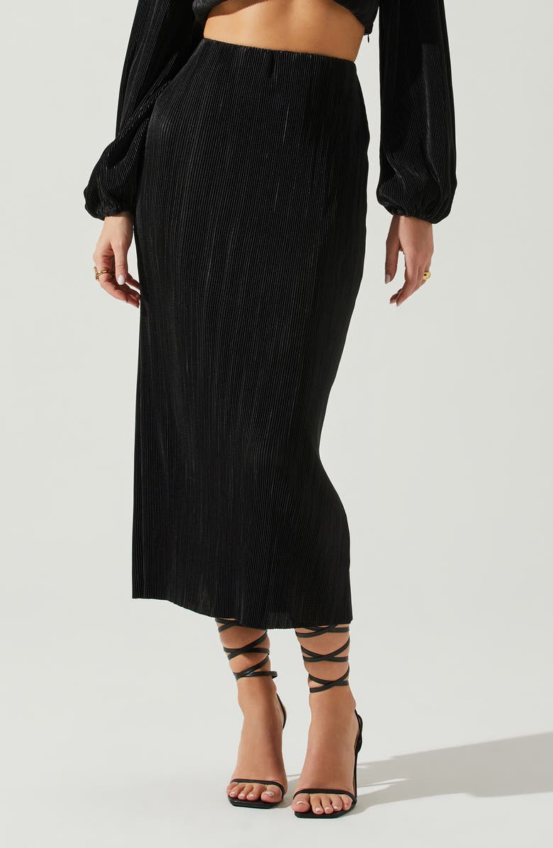 ASTR the Label Cataleya Plissé Skirt, Main, color, 