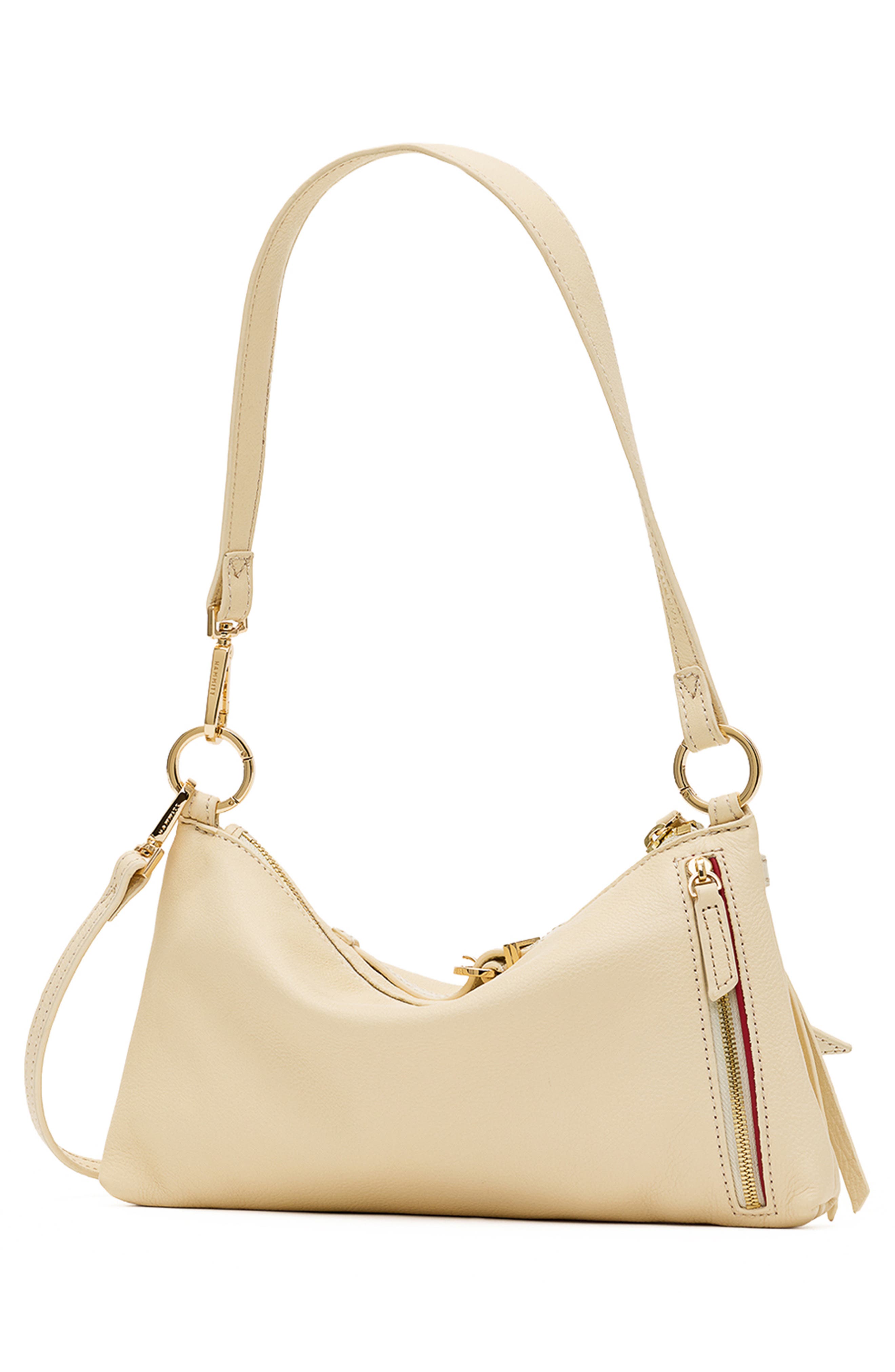 Kyle Leather Hobo Bag, Alternate, color, BELTED PARCHMENT/ GOLD