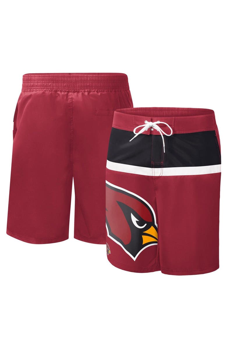 G-III SPORTS BY CARL BANKS Men's G-III Sports by Carl Banks Cardinal Arizona Cardinals Sea Wind Swim Trunks, Main, color, 