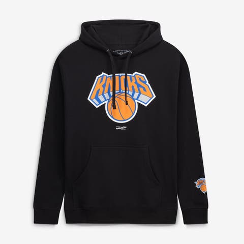 Men's Mitchell & Ness  Black New York Knicks Fleece Hoodie
